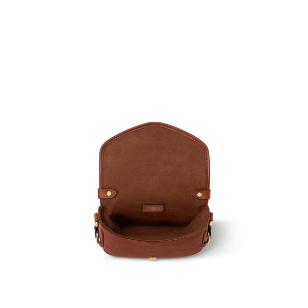 faux fur logo patch backpack